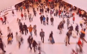 people walking in shopping mall