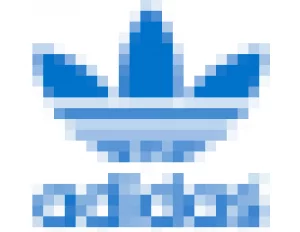 pixelated Adidas Logo