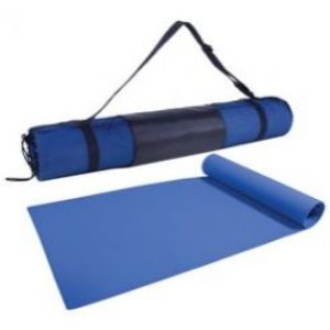 portable yoga mat with built-in strap